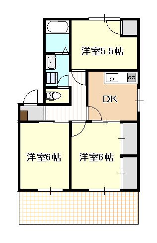 メゾン泉(3DK/2階)の間取り写真
