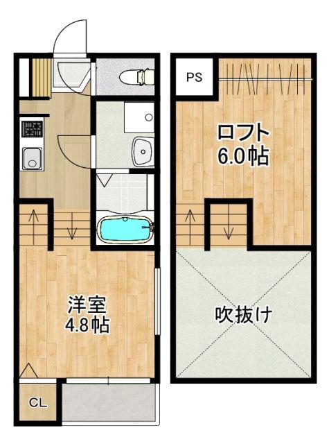 MODERN PALAZZO ISAHAYA S.R(1SK/1階)の間取り写真