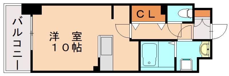 ロータス青山Ⅱ(ワンルーム/1階)の間取り写真