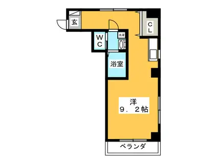 ルナ・ピエーナ(1K/2階)の間取り写真