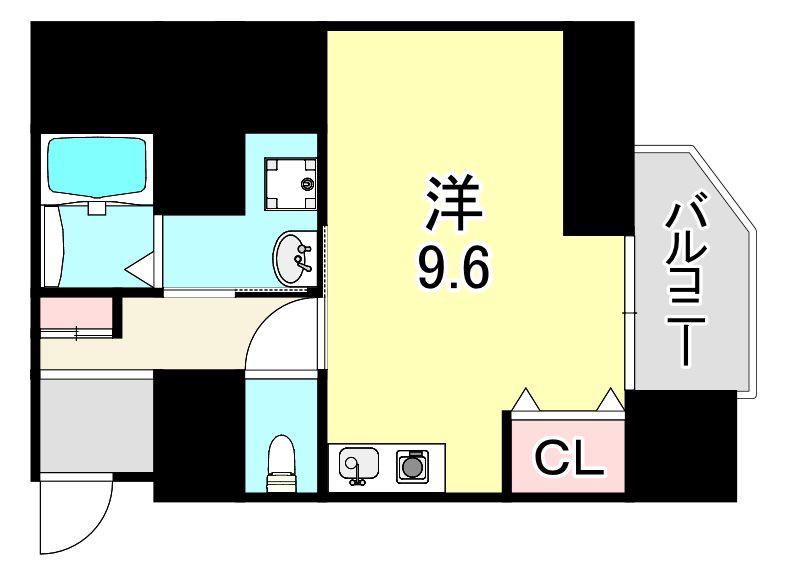 KITANO FLATS PLUS(ワンルーム/5階)の間取り写真