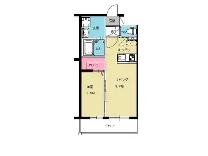 キルシュ・バオム(1LDK/3階)の間取り写真