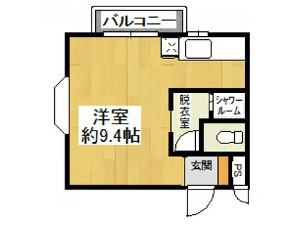 ブールバール泉ヶ丘(ワンルーム/2階)の間取り写真
