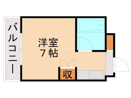 マリンコート(ワンルーム/7階)の間取り写真