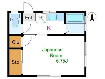 安部ビル(1K/3階)の間取り写真