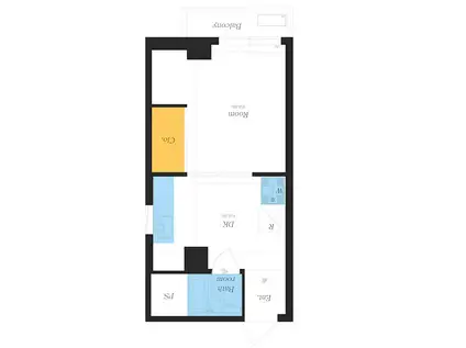 齋藤ビル(1DK/4階)の間取り写真