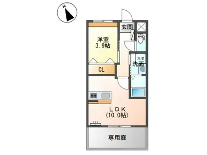 レオーネ ファースト(1LDK/1階)の間取り写真