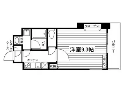 THE MODERN 奉還町(1K/5階)の間取り写真