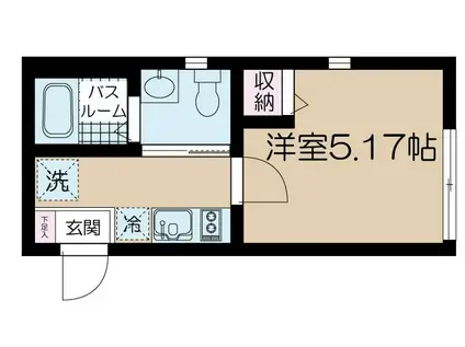 NSGATE南千住(1K/2階)の間取り写真