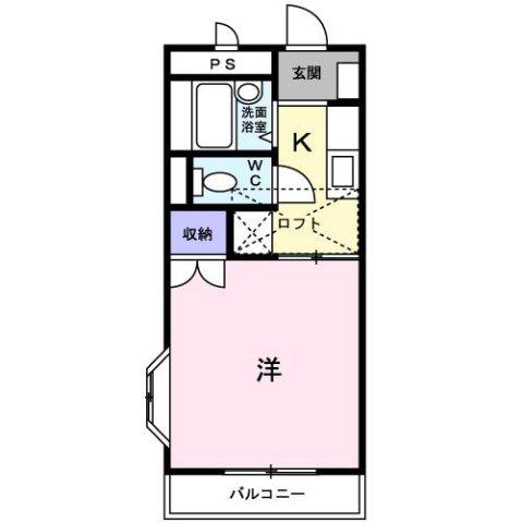 アーバン田代 3(1K/1階)の間取り写真