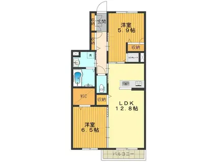 PREMIAS(2LDK/2階)の間取り写真