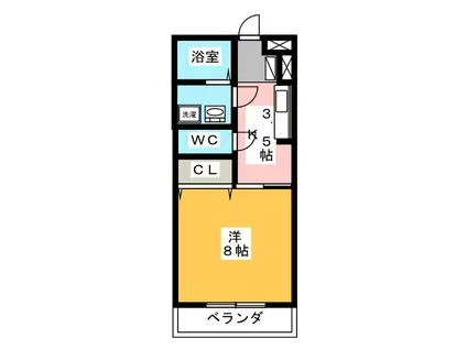 グラン ソフィア(1K/2階)の間取り写真