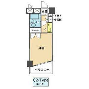 メゾンドコンフォール(ワンルーム/3階)の間取り写真