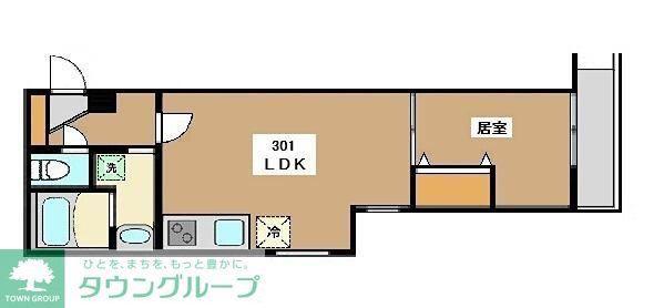 ミリアビタ船橋(1LDK/3階)の間取り写真