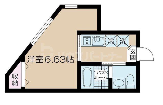 Bキャッスル上板橋(1K/1階)の間取り写真