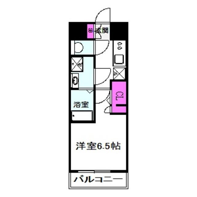ファーストフィオーレ城北公園通(1K/5階)の間取り写真