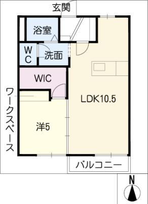 グリーンビラ92(1LDK/2階)の間取り写真