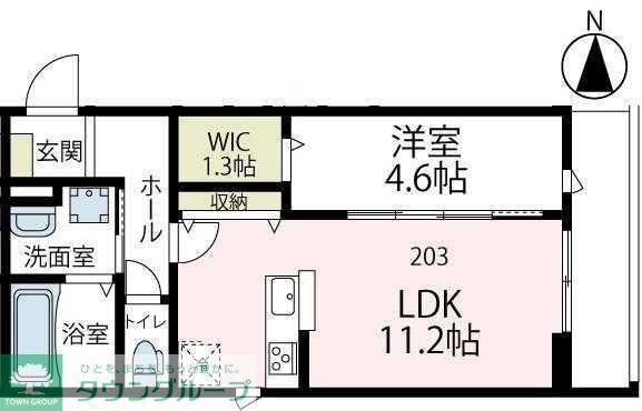 メゾン獅子ヶ谷(1LDK/2階)の間取り写真