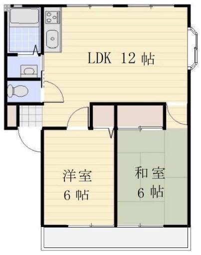 パナステージ(2LDK/2階)の間取り写真