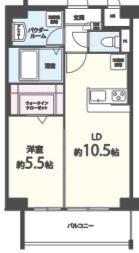 プレミアムワン(1LDK/7階)の間取り写真