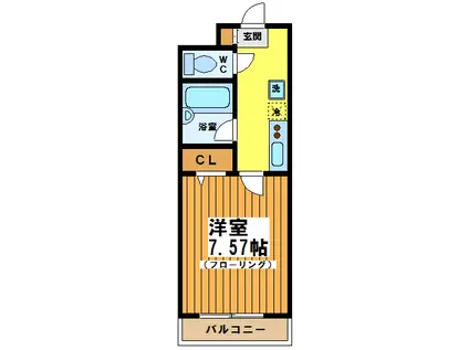 シェファーズ パーズ(1K/3階)の間取り写真