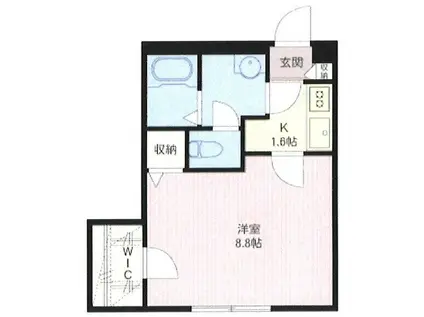 メゾンセレステ(1K/2階)の間取り写真