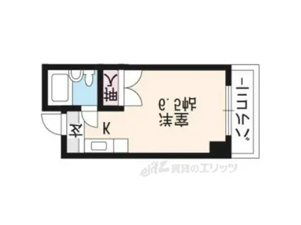 アサヒカレッジハイツ(ワンルーム/3階)の間取り写真