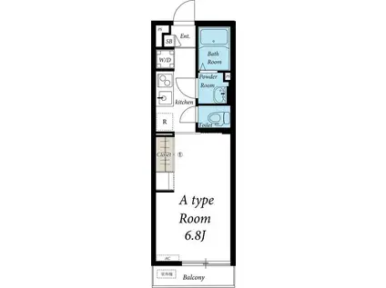 リブリ・Y&S(1K/1階)の間取り写真