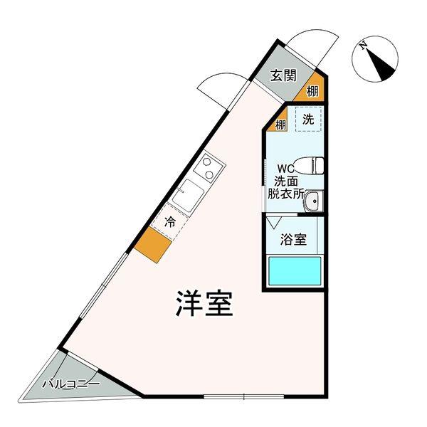 ARCO15(ワンルーム/5階)の間取り写真