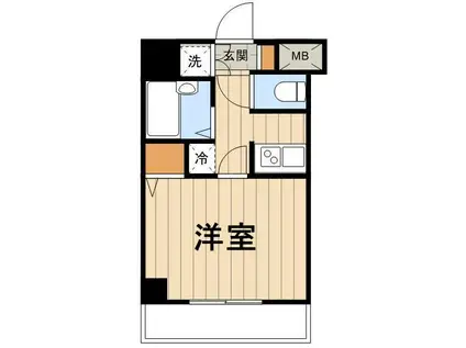 ドルチェ月島・弐番館(1K/7階)の間取り写真