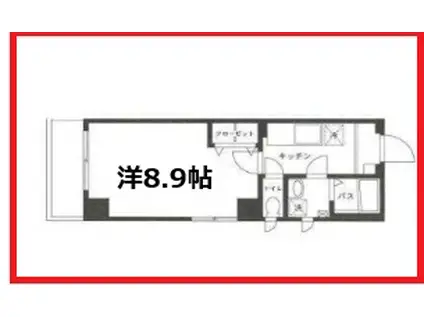 ジュネス・シゲ―ル田端(1K/7階)の間取り写真