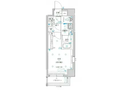 クレイシア板橋蓮沼(1K/12階)の間取り写真