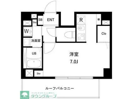 アーバンパーク妙典(1K/4階)の間取り写真