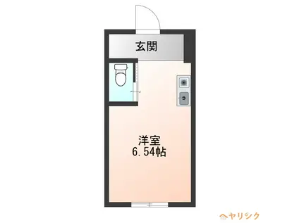 SUN VISON(ワンルーム/1階)の間取り写真