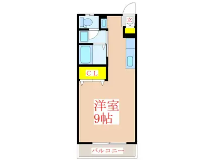 アートハウス7(ワンルーム/2階)の間取り写真