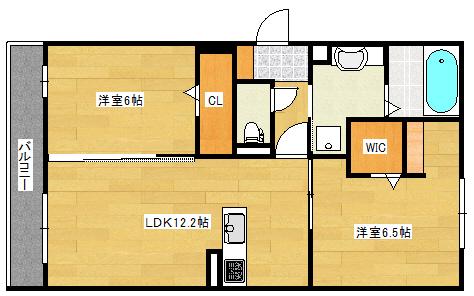 JR芸備線 矢賀駅 徒歩25分 3階建 築5年(2LDK/2階)の間取り写真