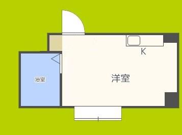 昭和グランドハイツ第二菅栄(ワンルーム/2階)の間取り写真