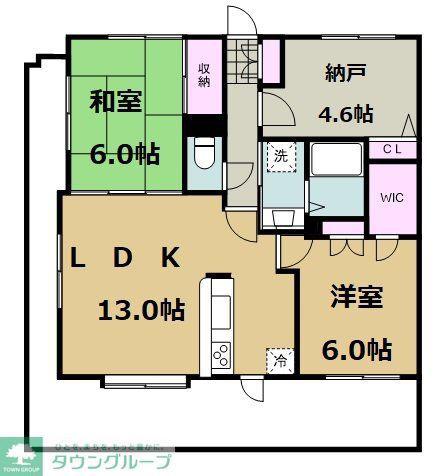 ガーデンシティ東浦和(2SLDK/2階)の間取り写真