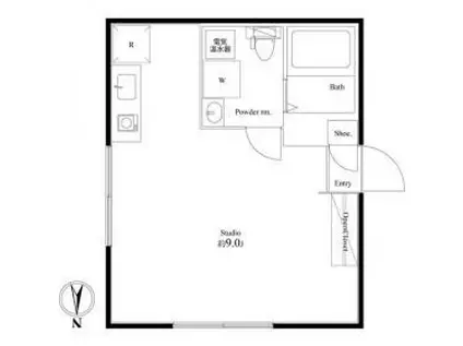 ミラージュタワー中野中央(ワンルーム/3階)の間取り写真