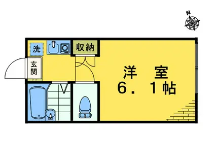 アイコート高田馬場(ワンルーム/1階)の間取り写真