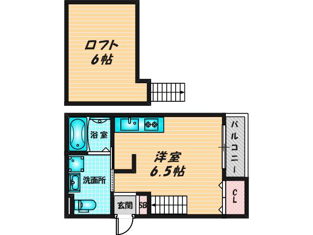 TIERRA 長瀬 STA(ワンルーム/1階)の間取り写真