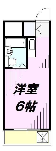 レナセール所沢(ワンルーム/3階)の間取り写真