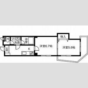FJ日進通(2K/1階)の間取り写真
