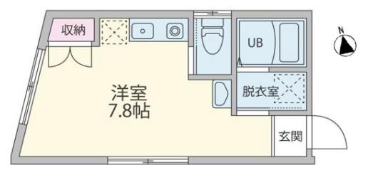 アマックス草加(ワンルーム/3階)の間取り写真
