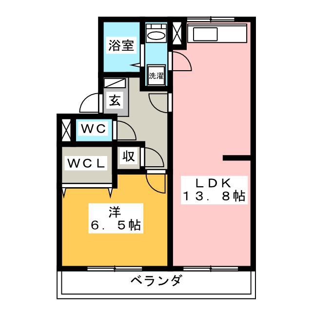コーポ日光(1LDK/3階)の間取り写真