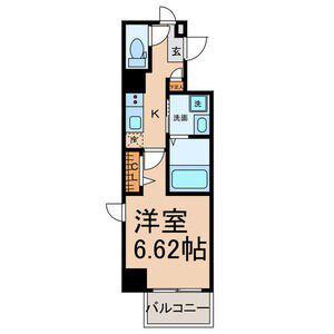 Z・R名駅(1K/7階)の間取り写真