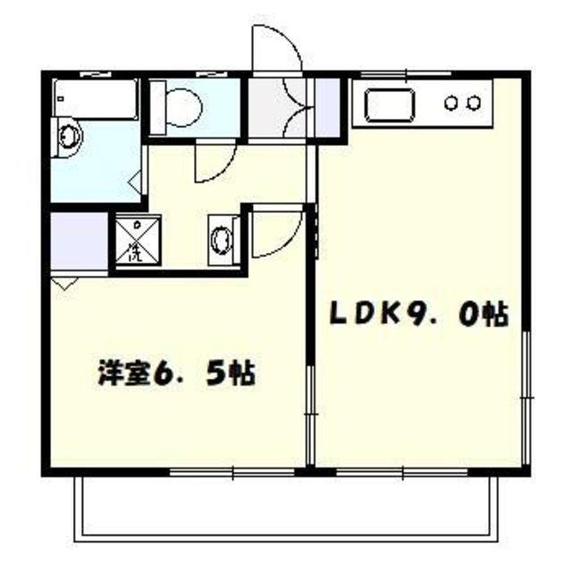 コスモスハイツ(1LDK/2階)の間取り写真