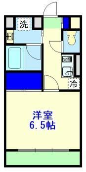 ALBA(1K/2階)の間取り写真