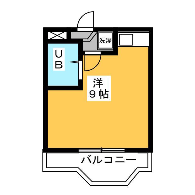 グレイス第1マンション(ワンルーム/3階)の間取り写真