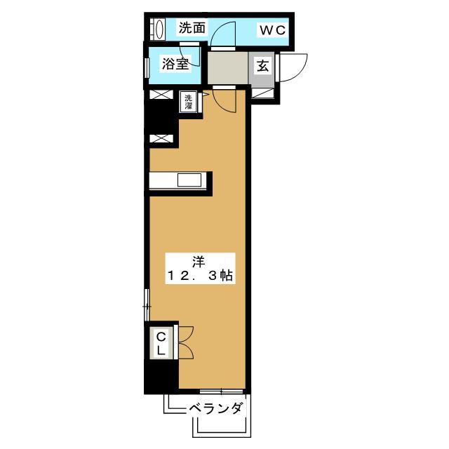 アムス四谷三丁目(ワンルーム/8階)の間取り写真